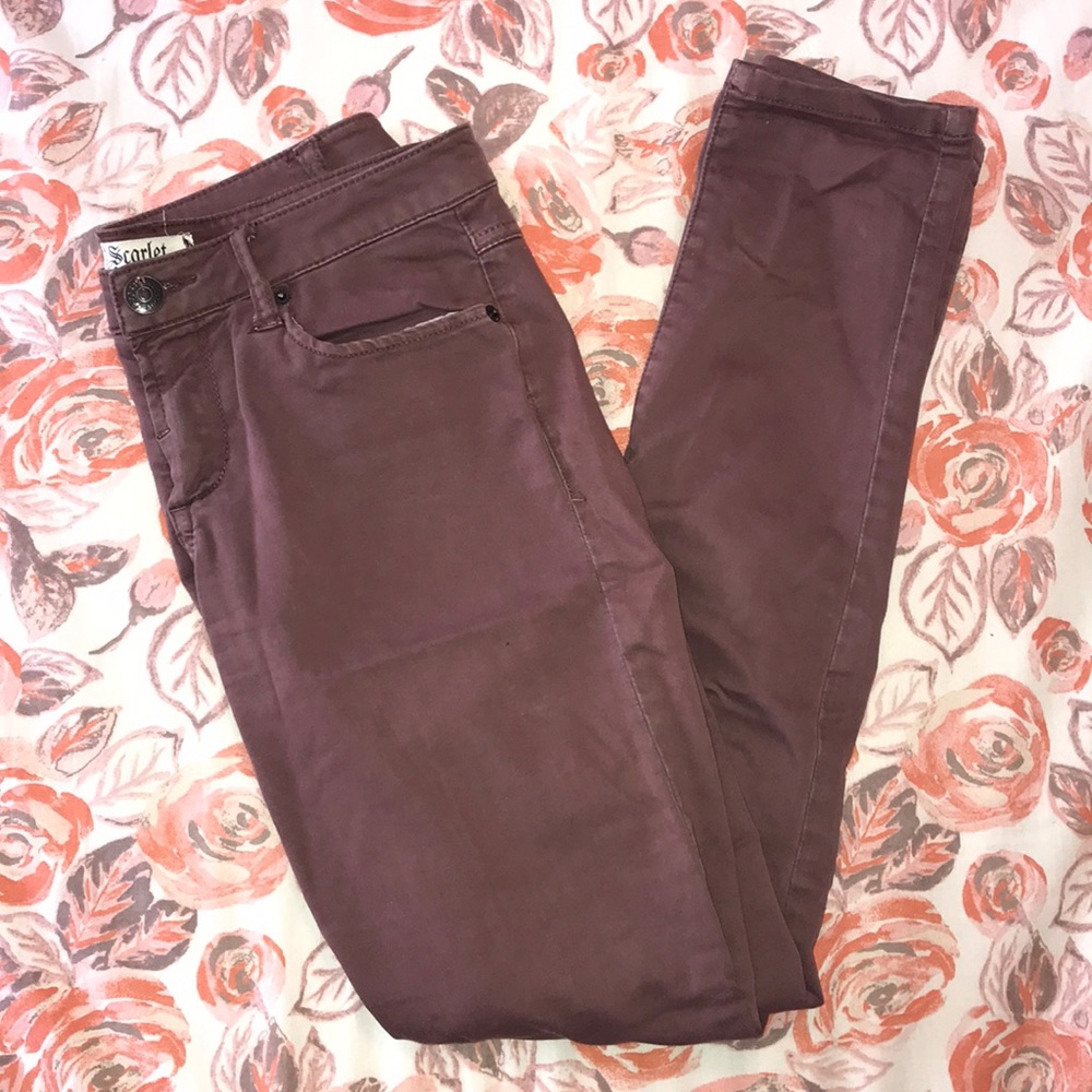 Purple jeans